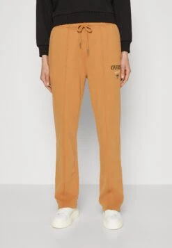 Go Washed Logo Joggers - Tracksuit Bottoms - Tobacco Brown