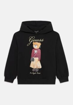 Guess JUNIOR OVERSIZE ACTIVE HOOD - Sweatshirt - Jet Black