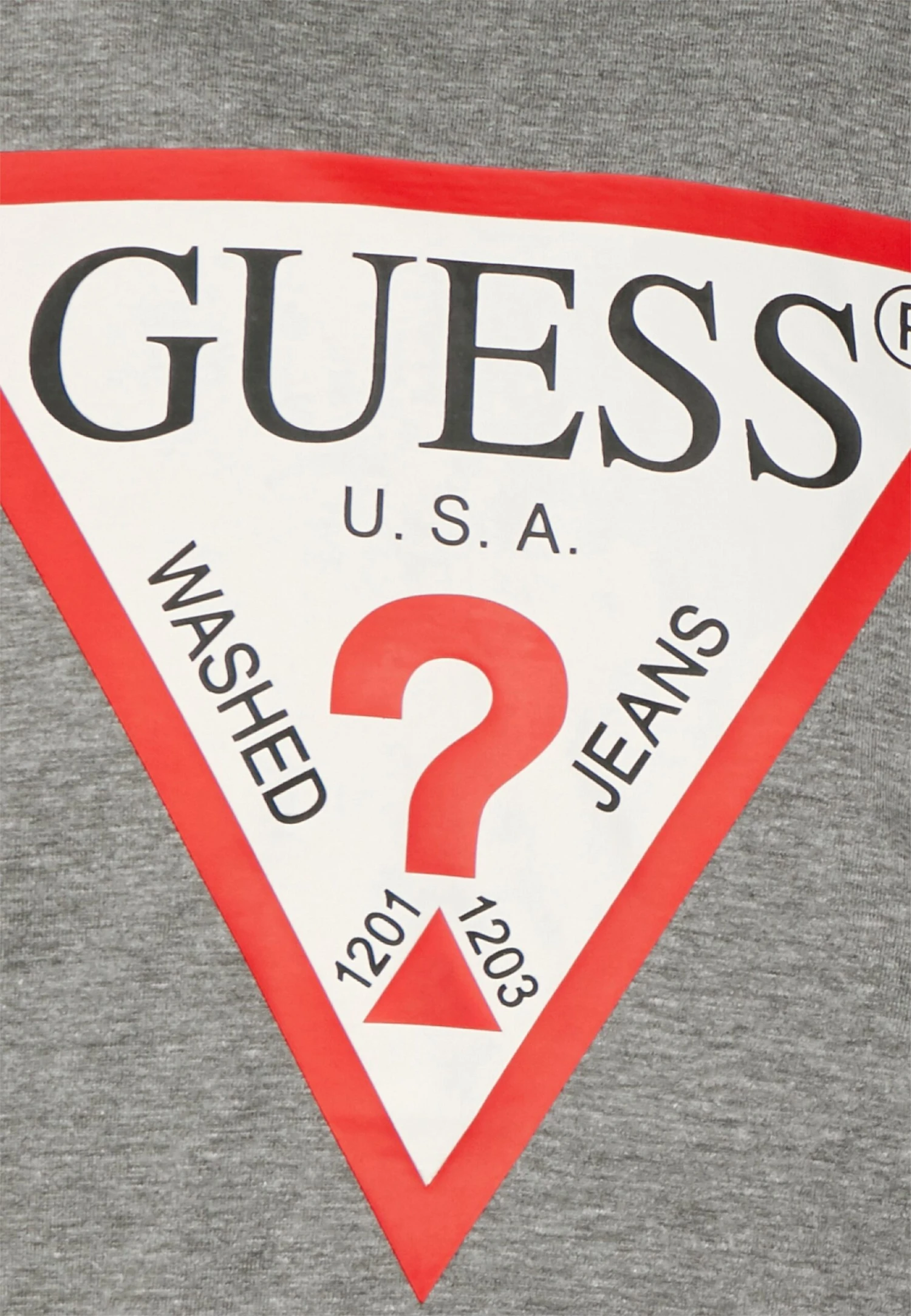 Guess Original Logo Tee - Print T-Shirt - Marble Heather 3 Guess Original Logo Tee - Print T-Shirt - Marble Heather - Image 3
