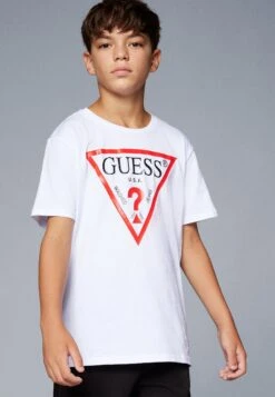 Guess JUNIOR CORE - Print T-shirt - Pure White