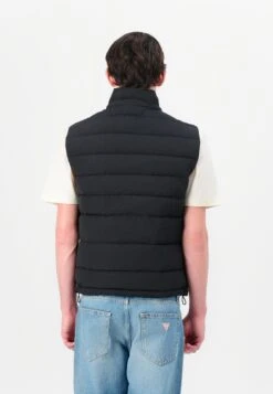 Guess LIGHT VEST - Waistcoat - Jet Black -Guess Clothing Sale d8b6d15eb6c744058121f16d3cdd115e