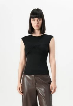 AMELIA CREW NECK - Top - Jet Black