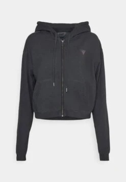 Go Sophie Classic Logo Hoodie - Zip-Up Sweatshirt - Jet Black -Guess Clothing Sale da526e7fe92441f6ab18ada87a7986bd