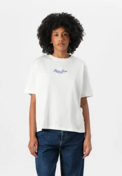 SCRIPT TEE - Print T-shirt - Pure White