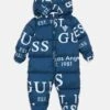 Guess BABY HOODED PADDED OVERALL UNISEX - Snowsuit - Blue