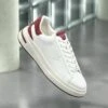 Guess ELBA - Trainers - White/burgundy