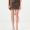 Guess CHARLENE SKIRT - A-line Skirt - Espresso Brown Multicoloured