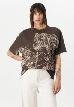 Guess PANTHERS TEE - Print T-shirt - Espresso Brown -Guess Clothing Sale de4a9ef3a41a4aafbb4141e7c281e041