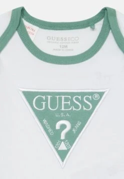 Guess BABY BODY PANTS UNISEX SET - Tracksuit - White Ground/green -Guess Clothing Sale df48be5eabad420baf8613604c3ab3a6