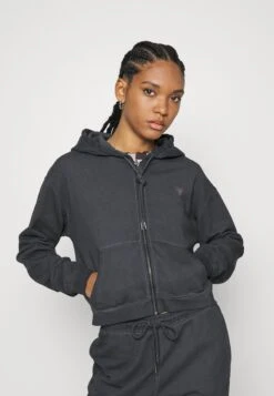 Go Sophie Classic Logo Hoodie - Zip-Up Sweatshirt - Jet Black
