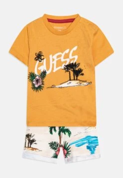Guess Newborn Set Unisex - Print T-Shirt - Worn Out Beige