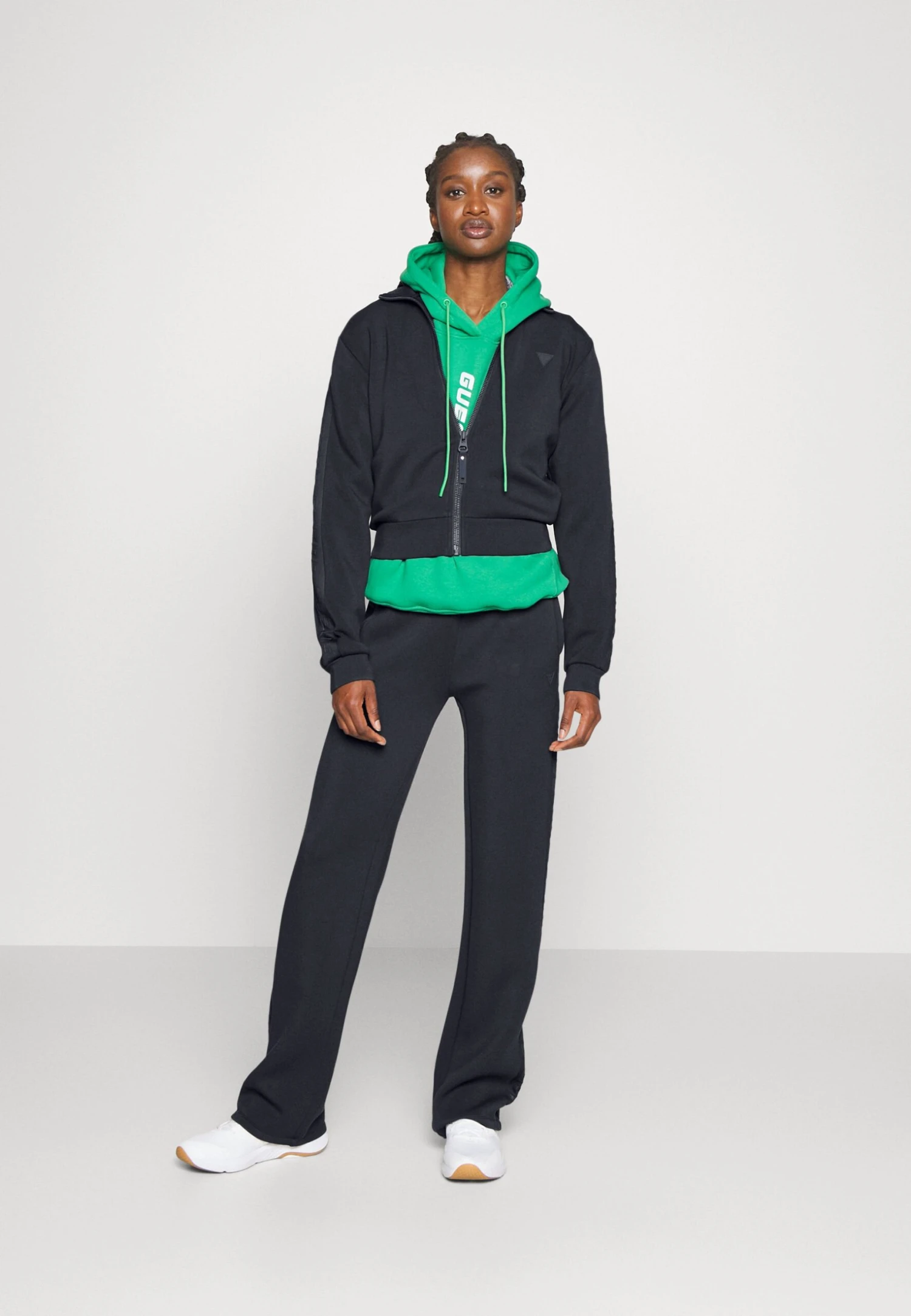 Guess New Allie Scuba Zip - Zip-Up Sweatshirt - Dunkelgrau 2 Guess New Allie Scuba Zip - Zip-Up Sweatshirt - Dunkelgrau - Image 2