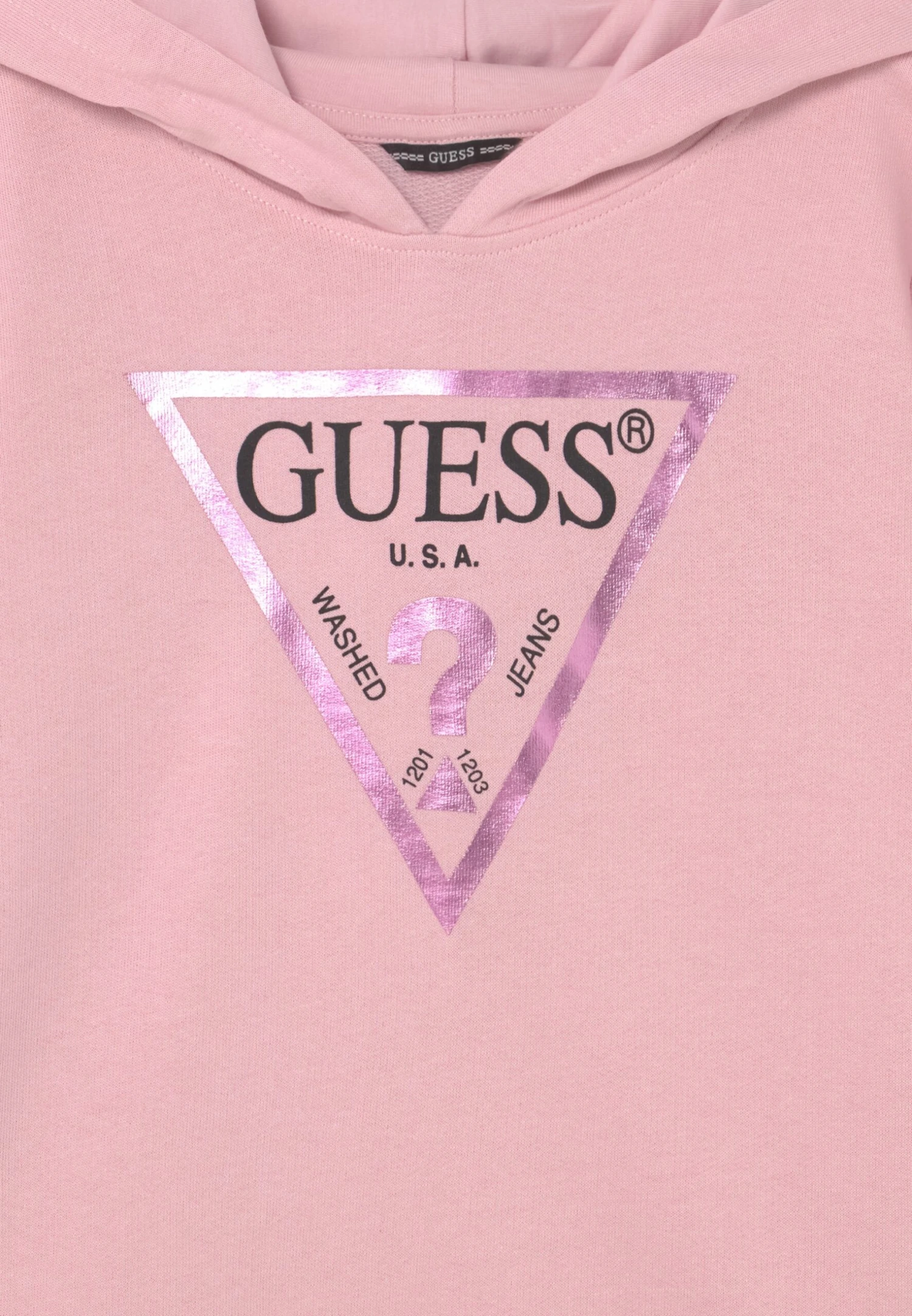 Guess Junior Hooded Core - Sweatshirt - Alabaster Pink 3 Guess Junior Hooded Core - Sweatshirt - Alabaster Pink - Image 3