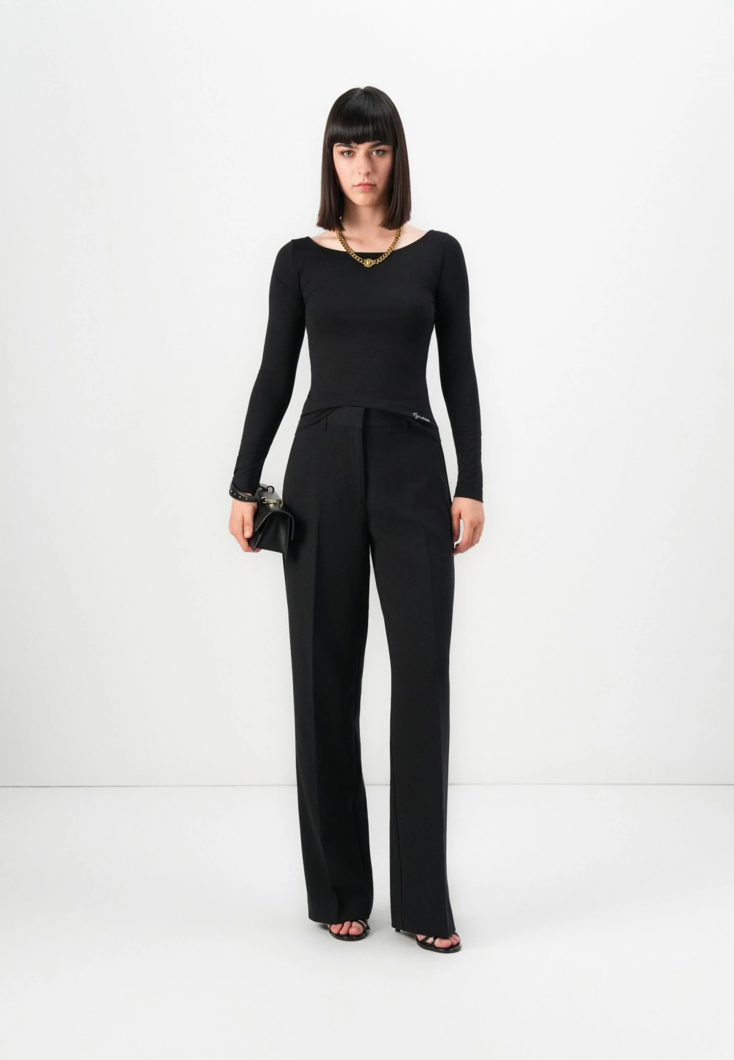 Guess BOAT BASIC - Long Sleeved Top - Jet Black 2 Guess BOAT BASIC - Long Sleeved Top - Jet Black - Image 2