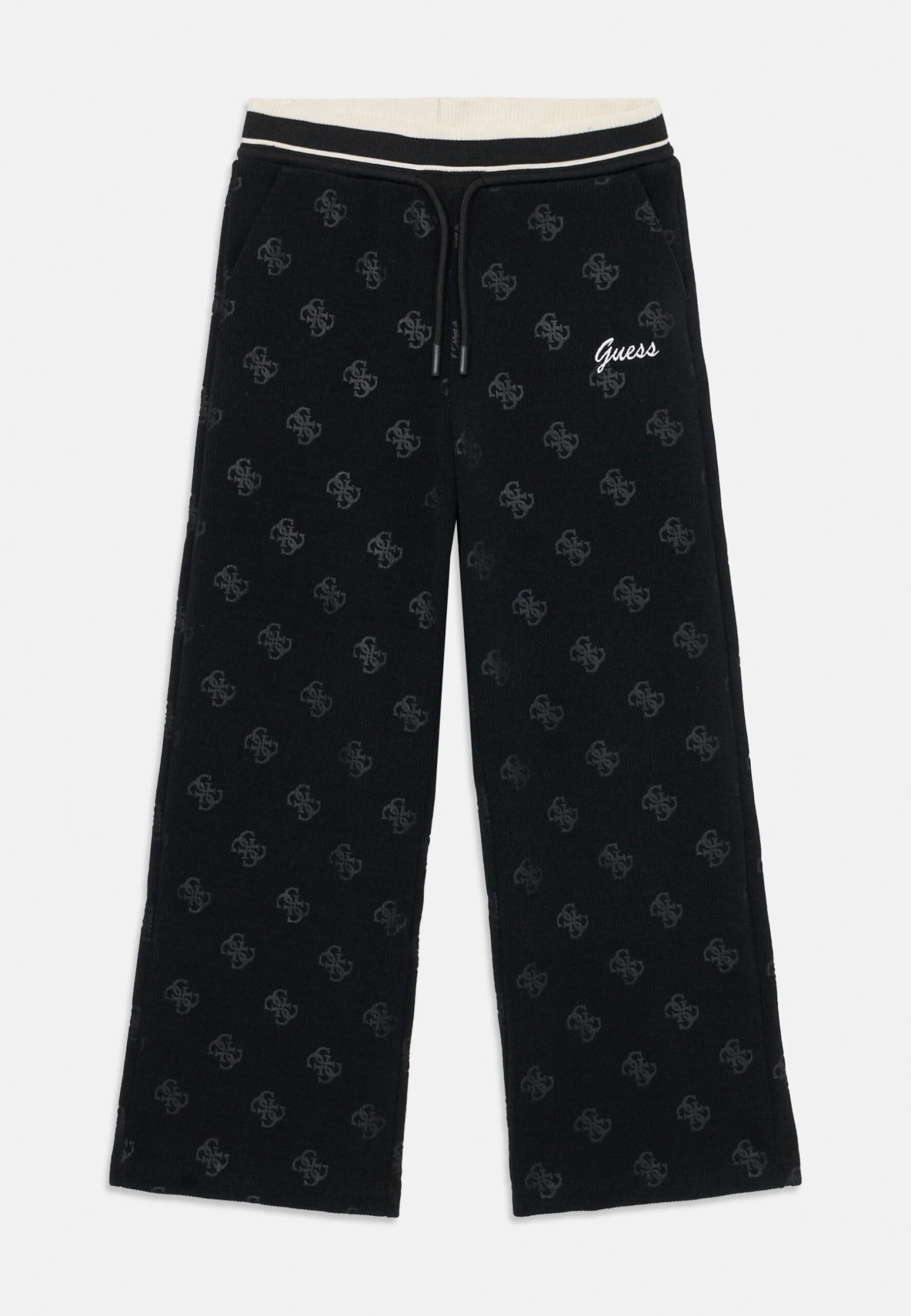 Guess KIDS JUNIOR WIDE LEG PANTS MINI ME - Tracksuit Bottoms - Jet Black 1 Guess KIDS JUNIOR WIDE LEG PANTS MINI ME - Tracksuit Bottoms - Jet Black