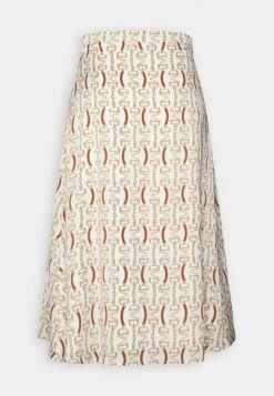 Golden Monogram Skirt - Pleated Skirt - White/Gold-Coloured -Guess Clothing Sale e5bb0a3bbb6940118597cb04c6de2ac2
