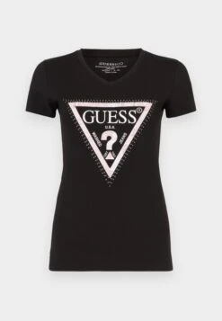 Guess PYTHON TRIANGL - Print T-shirt - Jet Black -Guess Clothing Sale e61fdbce1cf64ec1becebe3a6d20384a
