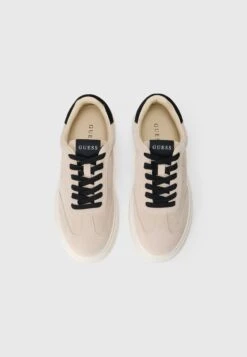 Guess PLAZA - Trainers - Beige/black -Guess Clothing Sale e633e41086c549ed805b51d20af4d8a8