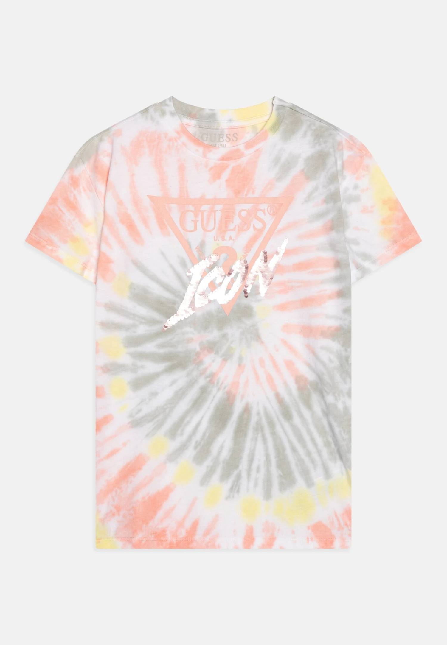 Guess Junior Tie Dye Unisex - Print T-Shirt - Multicolore 1 Guess Junior Tie Dye Unisex - Print T-Shirt - Multicolore