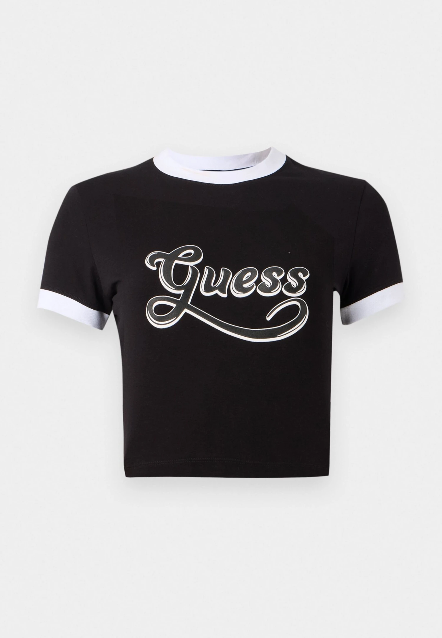 Guess SS GLOSSY CROP - Print T-shirt - Peach Peony 8 Guess SS GLOSSY CROP - Print T-shirt - Peach Peony - Image 8