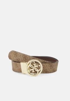 Guess Noelle Reversible Pant Belt - Belt - Latte Logo