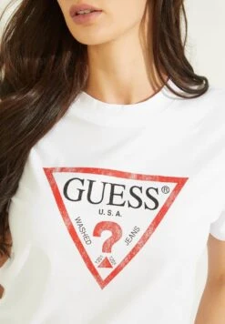 Guess CLASSIC LOGO TEE - Print T-shirt - Weiß -Guess Clothing Sale e9aaf3956c3146188e69687e68c8211c
