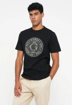 Guess BIG LOGO - Print T-shirt - Jet Black -Guess Clothing Sale eaf60708fd62425788f91fc4c8de175c