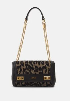 Guess Katey Flap Shoulder Bag - Handbag - Black