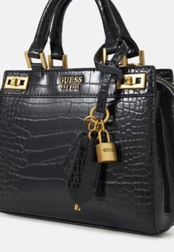 Guess Katey Croc Mini - Handbag - Black -Guess Clothing Sale ebd2f4d250eb49368b2ef1049b70a6d1