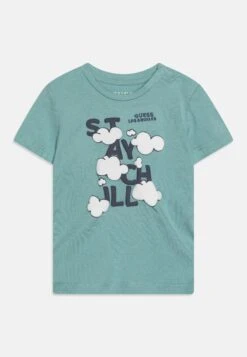 Guess Print T-Shirt - Lagoon Fog