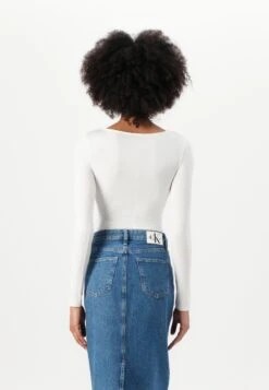 Guess NEVA HOTFIX LOGO BODY - Long Sleeved Top - Pure White -Guess Clothing Sale ed03dfbe23ef4b0ea91b4794b23c6a17