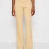 Claire Pintuck Flared Pants - Trousers - Honey Oat