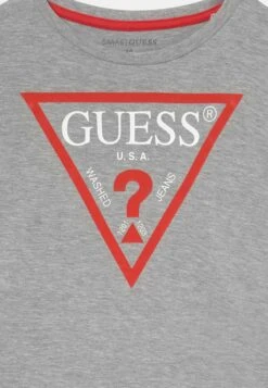 Guess Junior Core- Print T-Shirt - Light Heather Grey -Guess Clothing Sale ed6ce096f70e4578b77edf8590acd693
