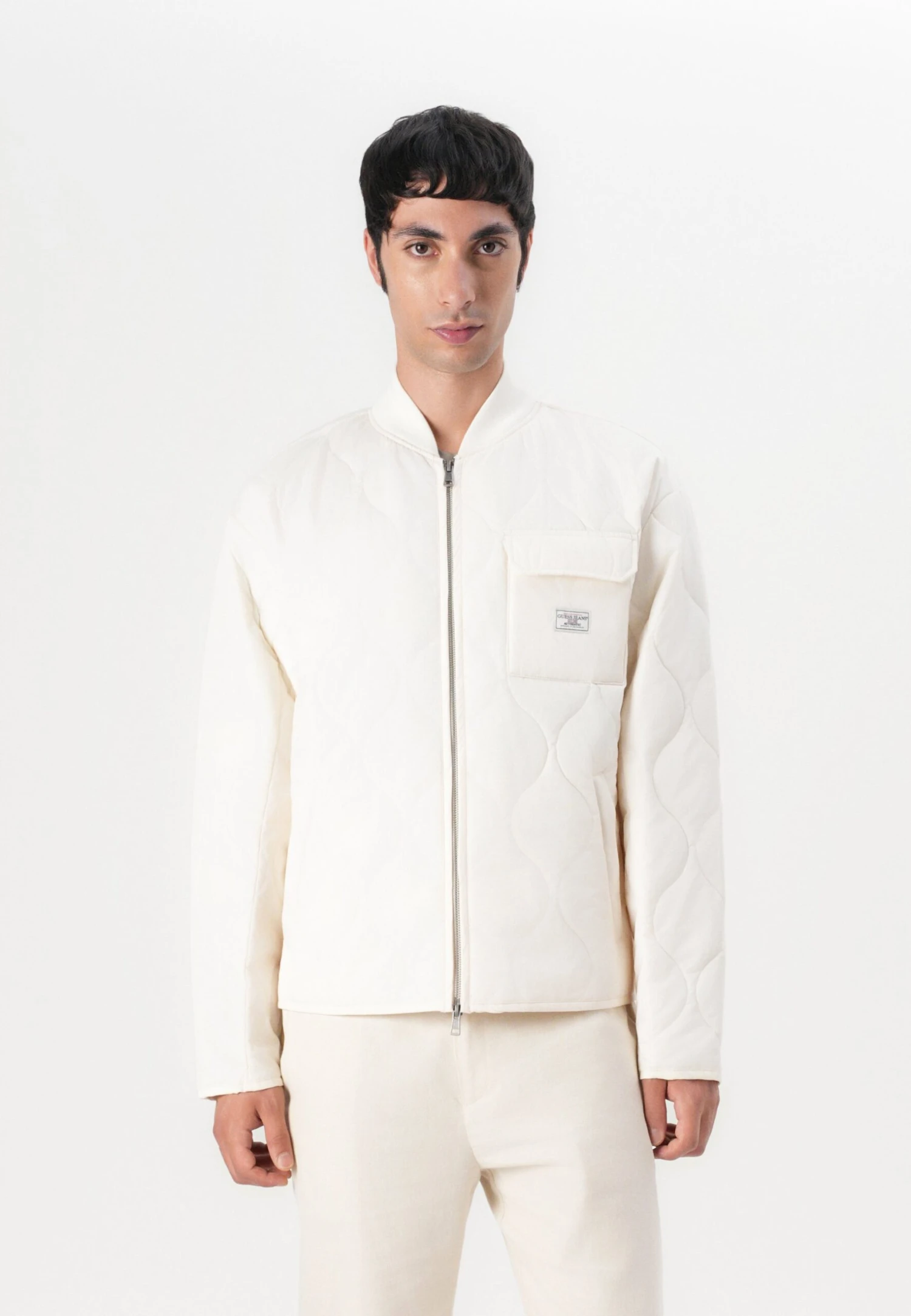 QUILTED PUFFER JACKET - Light Jacket - Pristine White 1 QUILTED PUFFER JACKET - Light Jacket - Pristine White