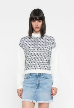 Guess AUBREY - Jumper - Cream/blue