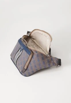 Guess MILANO BUMBAG - Bum Bag - Brown/blue -Guess Clothing Sale ee1023bb2fb44a0385dd0559ad55a5e1