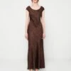 Guess SILVANA LONG DRESS - Cocktail Dress / Party Dress - Light Brown