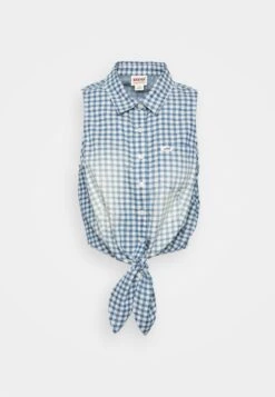 Go Ruth Tie Front - Top - Night Sky Blue Multi -Guess Clothing Sale ee5911c268514310b9b60e25d7b4d47d