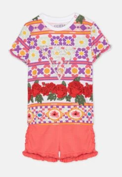 Guess Newborn Set - Print T-Shirt - Red