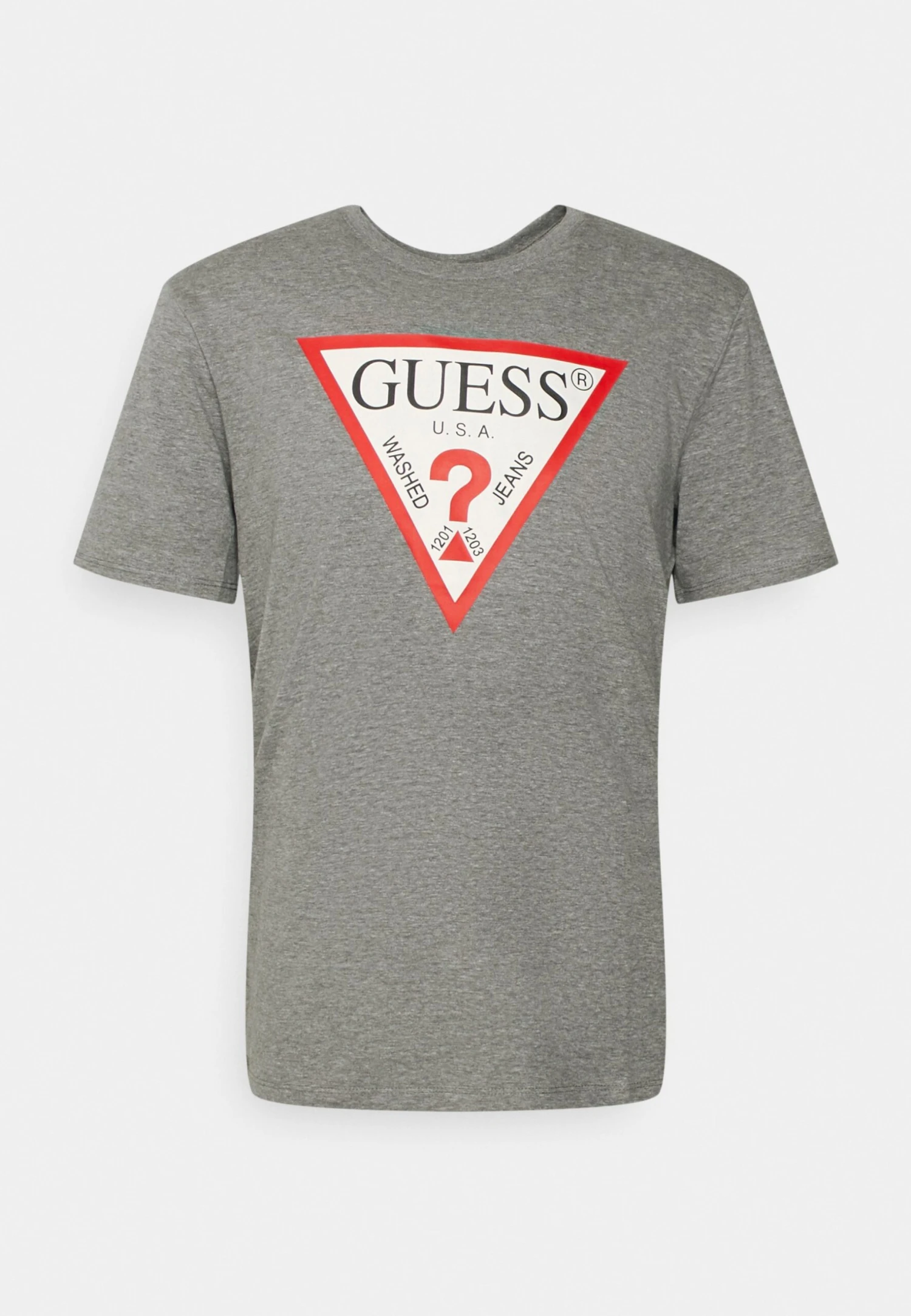Guess Original Logo Tee - Print T-Shirt - Marble Heather 1 Guess Original Logo Tee - Print T-Shirt - Marble Heather