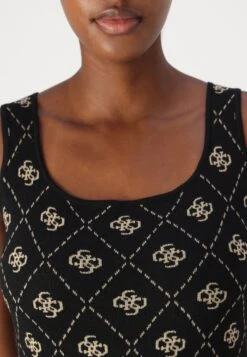 Guess SARAH 4G - Shift Dress - Black Travertine -Guess Clothing Sale ef718410a27c43218ff58d287ee3deca