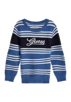 Guess ToddlerLs- Jumper - Blue Indigo/White St