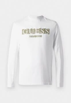 Guess LOGO FLOCK TEE - Long Sleeved Top - Jet Black -Guess Clothing Sale f0bdf9adb3d7495e884b149f8a0d5387 1