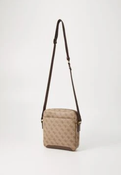 Guess TORINO TOP ZIP CROSSBODY FLAT - Cross Body Bag - Beige/brown -Guess Clothing Sale f0c3cebb56004a62a5187ba76fe33924