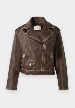 Guess CHARLENE BIKER - Faux Leather Jacket - Jet Black -Guess Clothing Sale f19e2734fe43425c95d78d6eb0f56b22