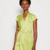 Avril Wrap Dress - Cocktail Dress / Party Dress - Take Root Green