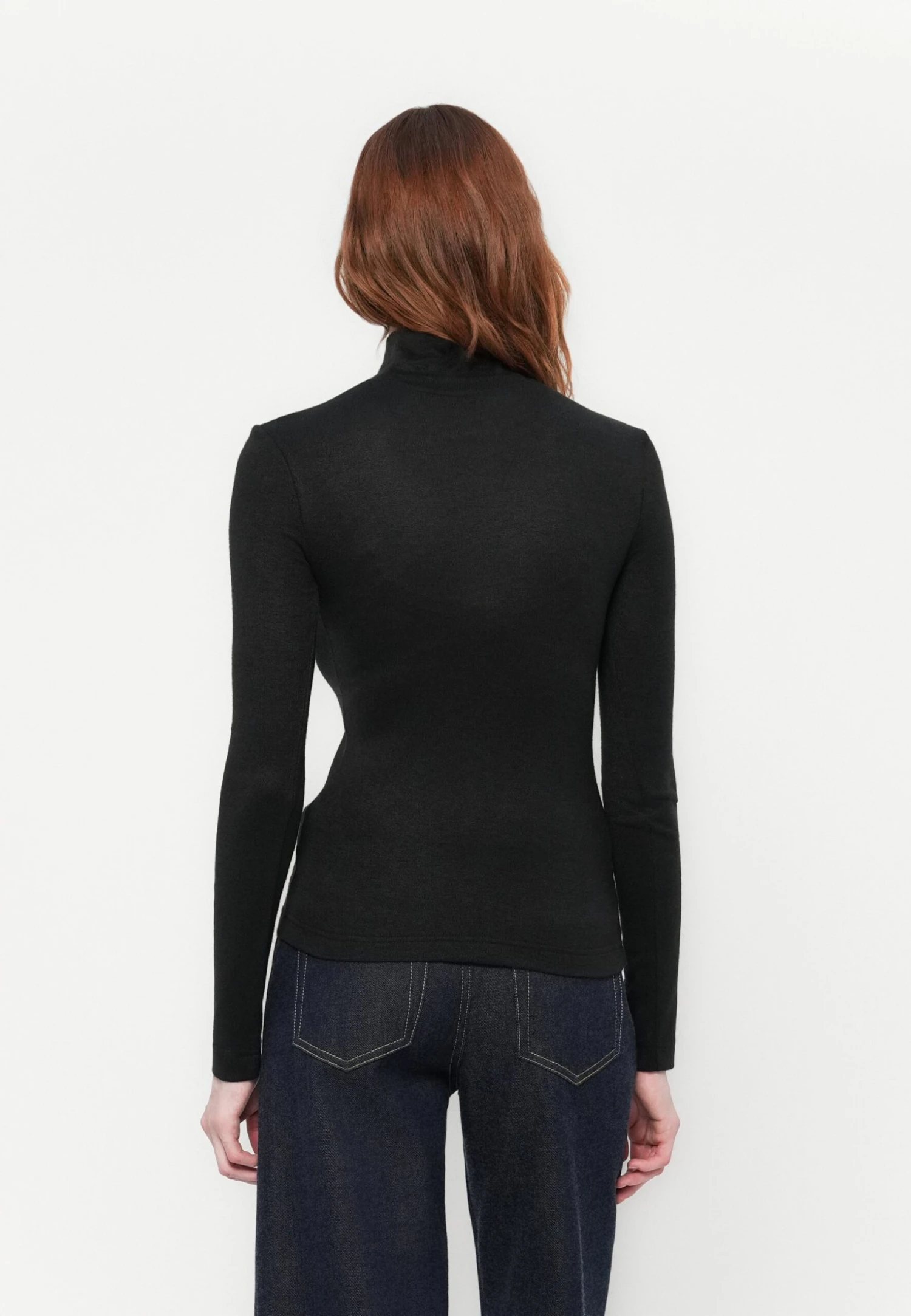 Guess ANITA TURTLE - Long Sleeved Top - Jet Black Heather 3 Guess ANITA TURTLE - Long Sleeved Top - Jet Black Heather - Image 3