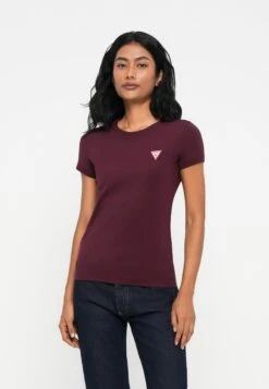 Guess MINI TRIANGLE TEE - Basic T-shirt - Red Noir