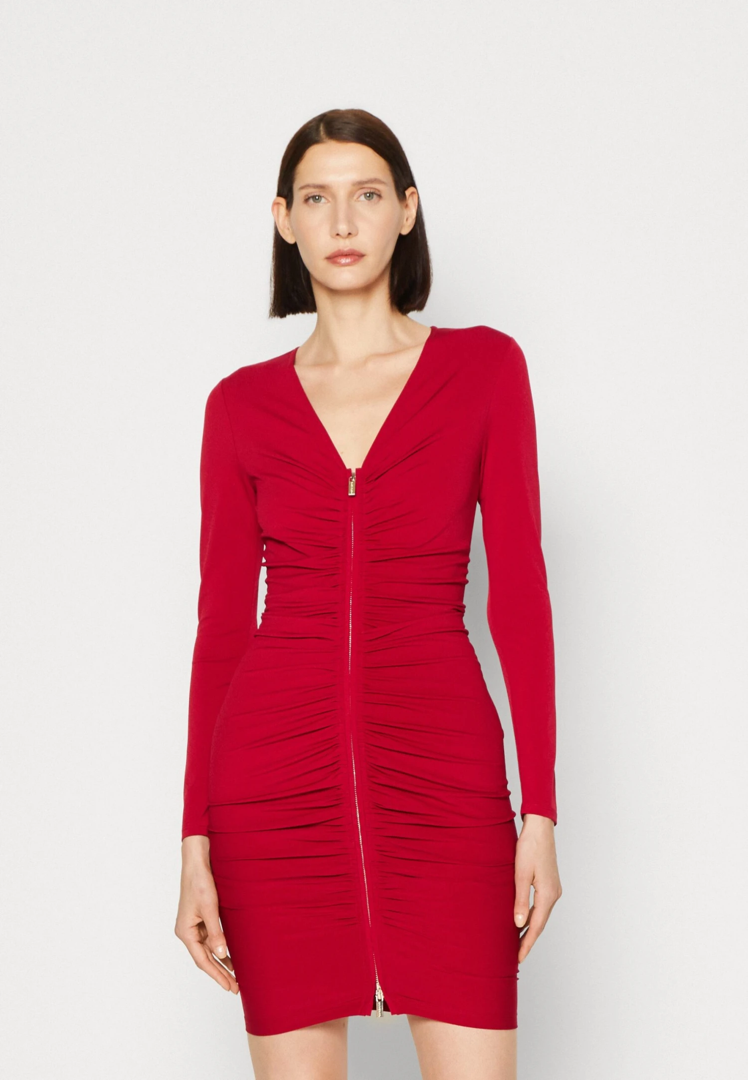 Lindsay Dress - Cocktail Dress / Party Dress - Deep Scarlet 1 Lindsay Dress - Cocktail Dress / Party Dress - Deep Scarlet