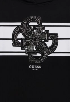 Guess JUNIOR HOODED ACTIVE DRESS - Jumper Dress - Jet Black -Guess Clothing Sale f35a747d00ba4561ade56b52b011b87d